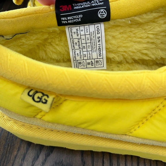 UGG Yellow Quilted Slip-Ons - Picture 2 of 6